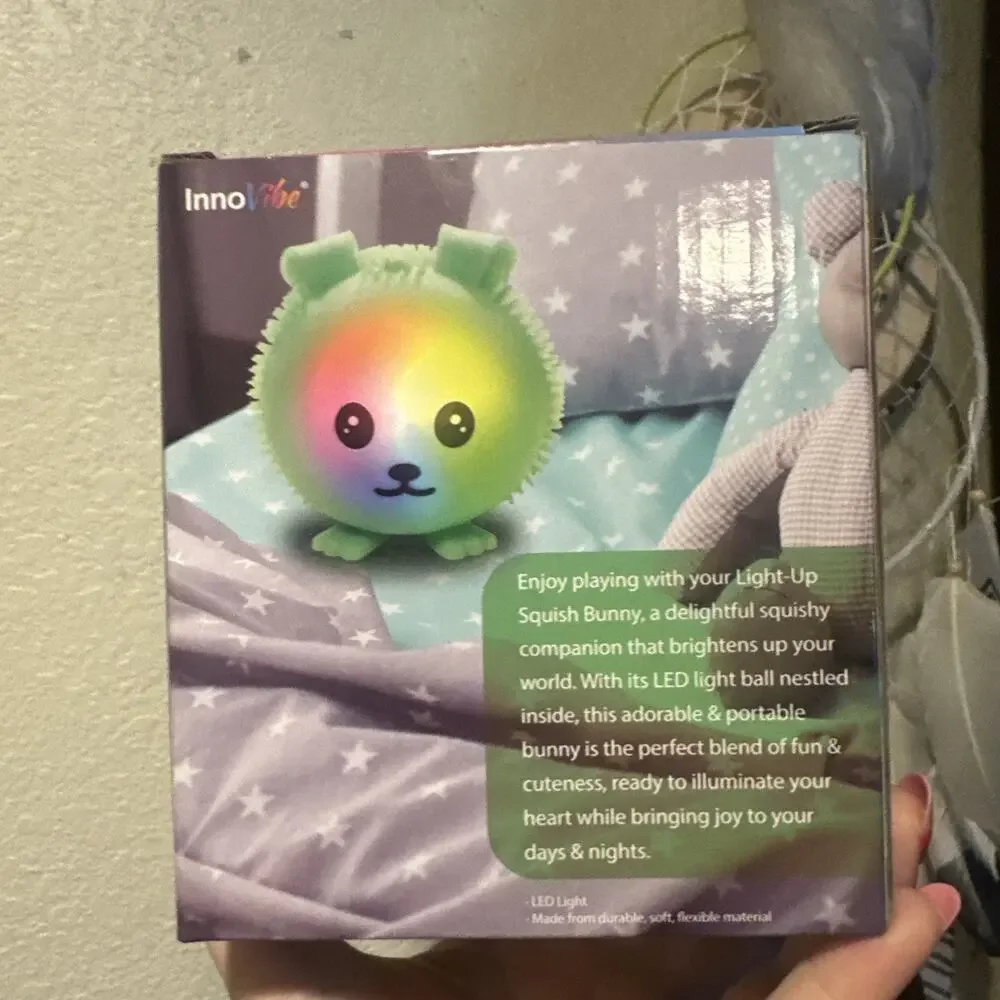 Squishy LOVERS! Big Light-Up Squishy Bunny Changes Colors While Playing InnoVibe